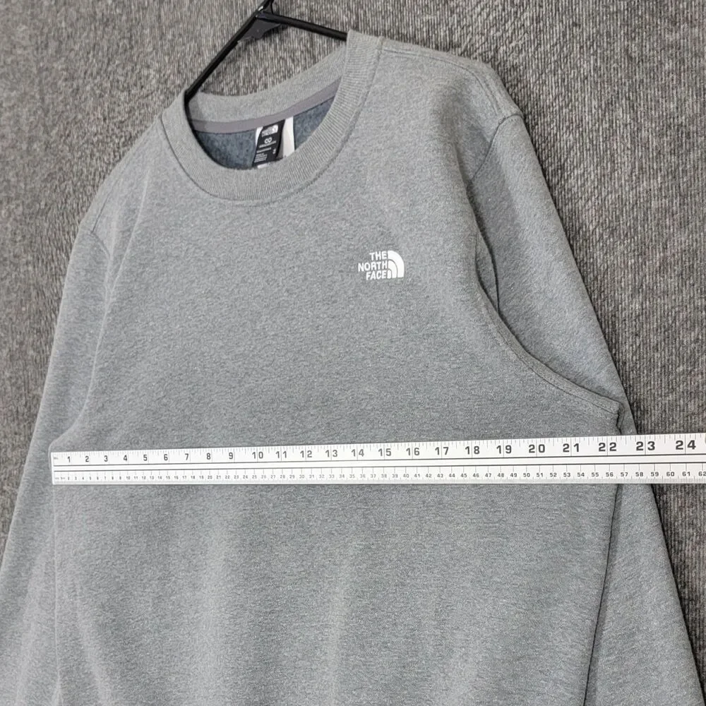 The North Face Sweatshirt Mens M Gray Fleece Crewneck Circular Design Pullover